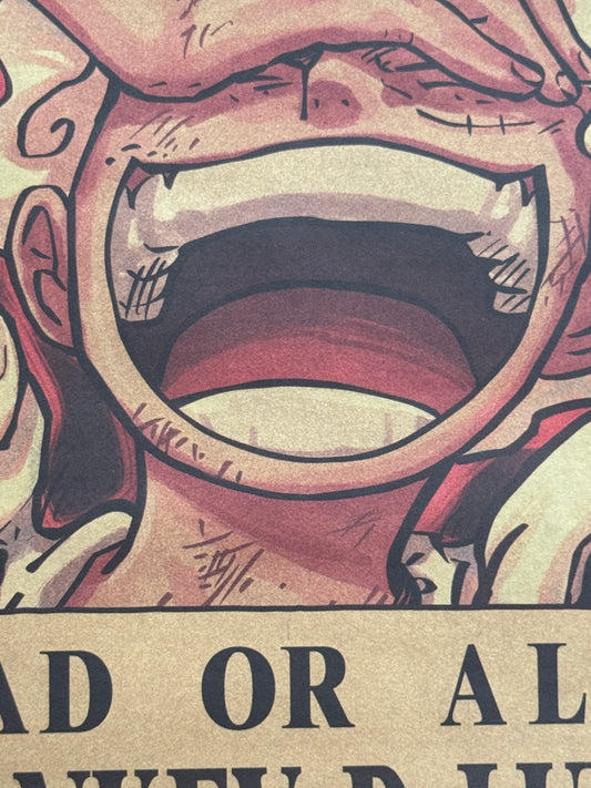 (Mirai Express) Poster One Piece – Luffy Gear 5 Wanted