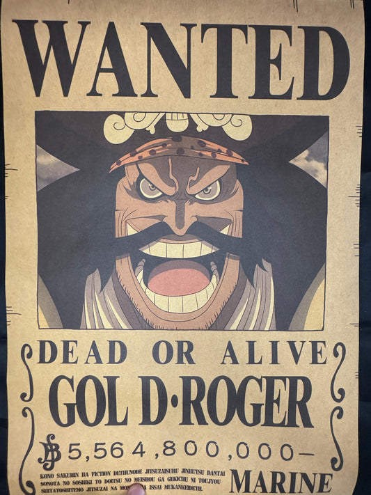 (Mirai Outlet) Poster One Piece -Gol D. Roger | Wanted