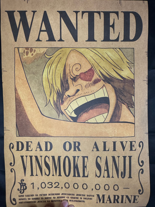 (Mirai Express) Poster One Piece - Sanji (New) | Wanted