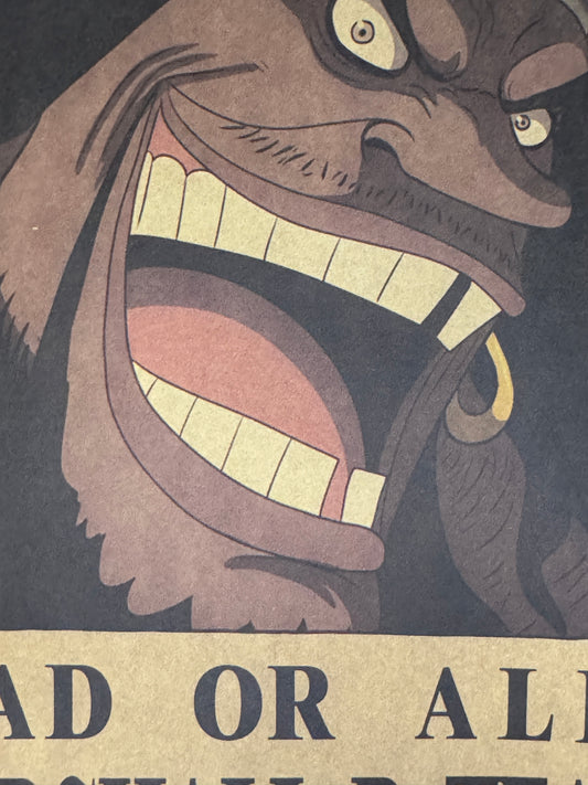 (Mirai Outlet) Poster One Piece - Marshall D. Teach (Barbanera) Wanted