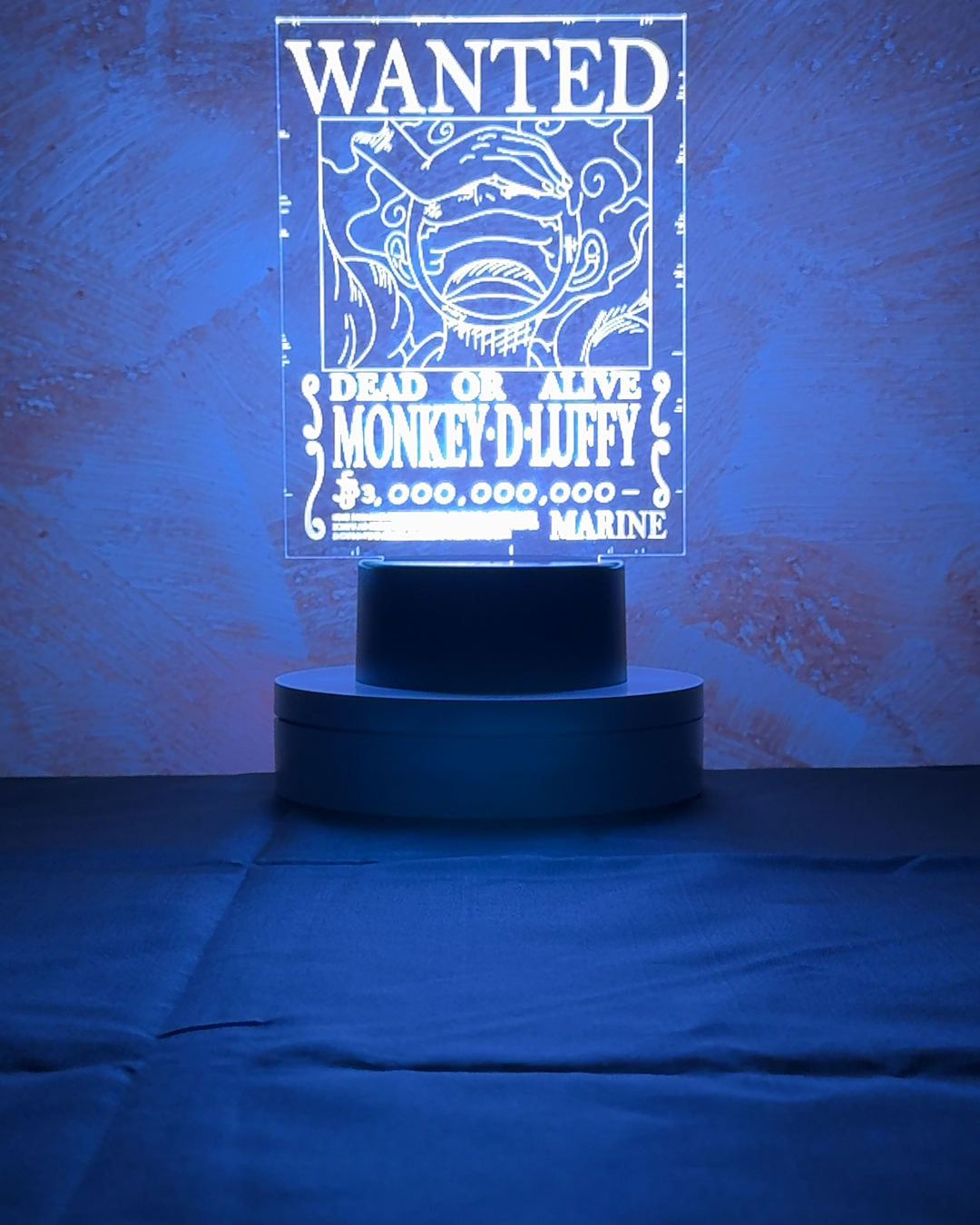 (Mirai Outlet) Lampada 3D LED – Taglia Luffy 3 Miliardi (One Piece