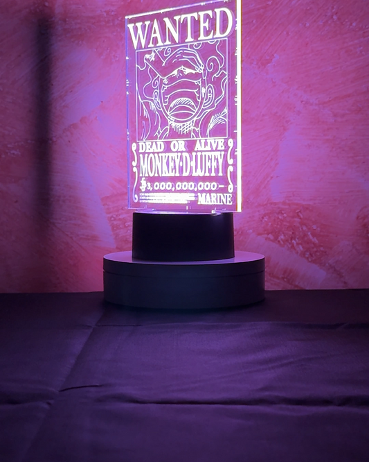 (Mirai Outlet) Lampada 3D LED – Taglia Luffy 3 Miliardi (One Piece