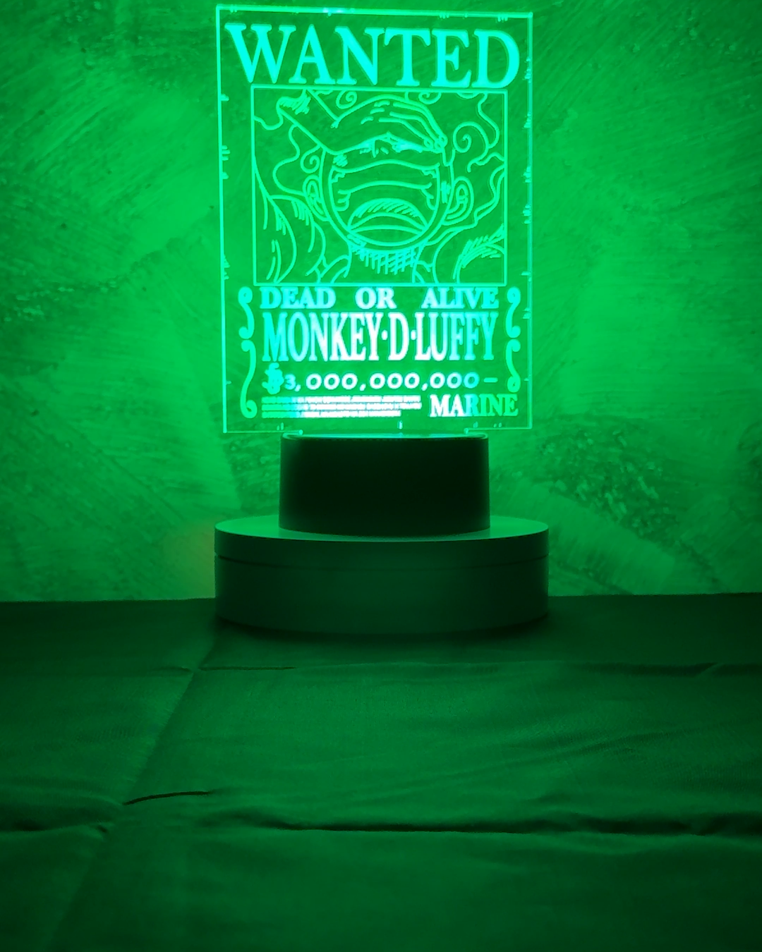 (Mirai Outlet) Lampada 3D LED – Taglia Luffy 3 Miliardi (One Piece