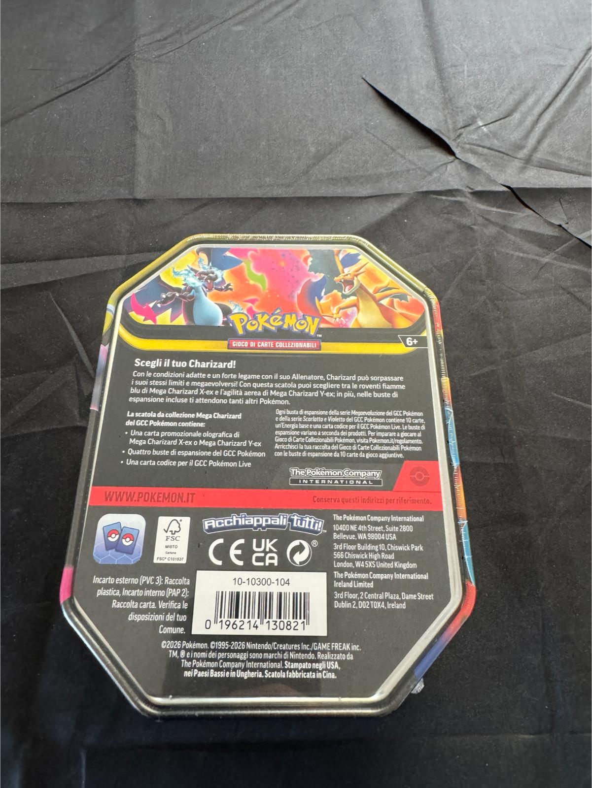 Pokémon – Mega Charizard Y ex – Tin da Collezione (ITA) 🔥🐉