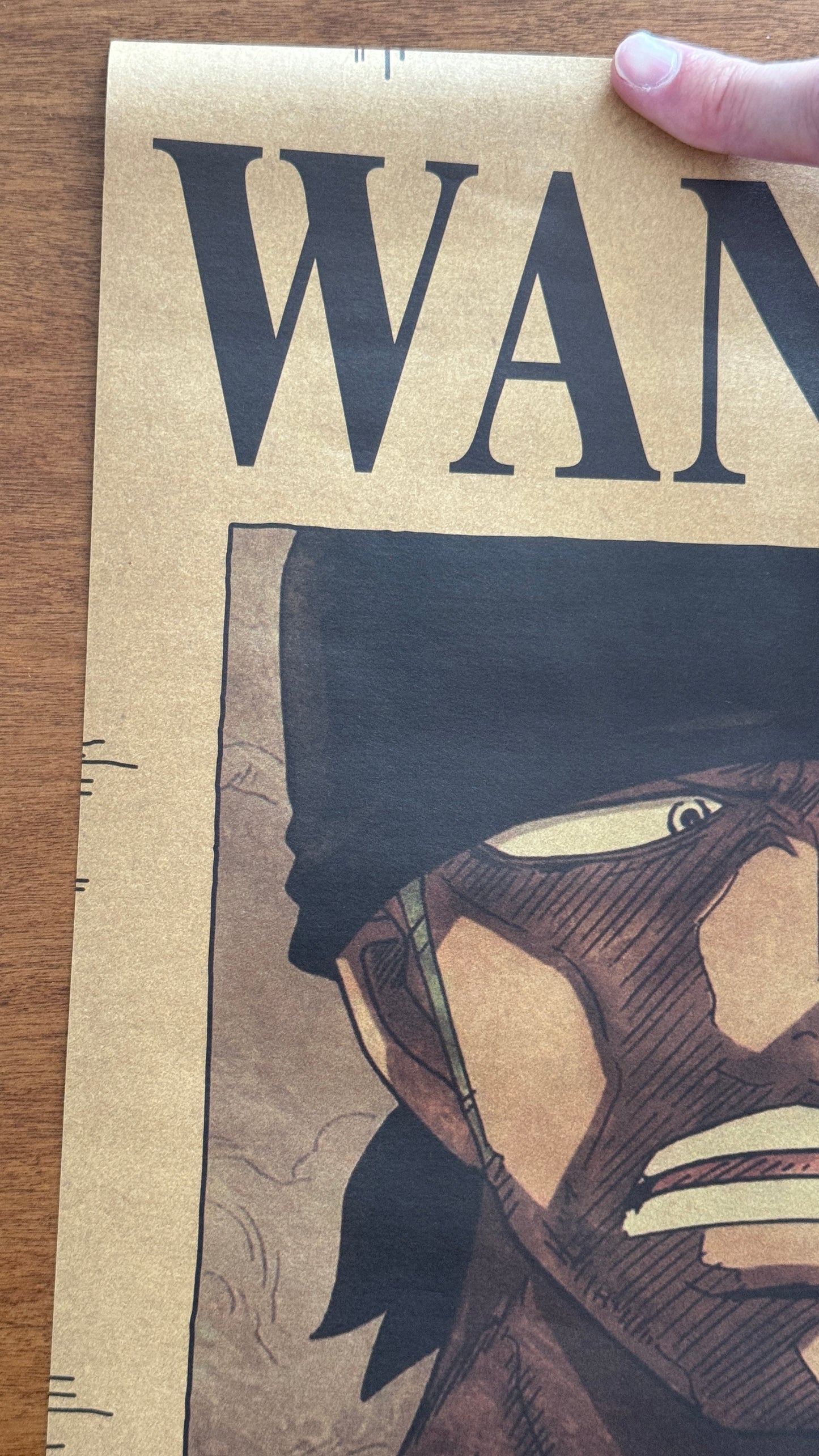 (Mirai Outlet) Poster One Piece - Zoro (New)  Wanted