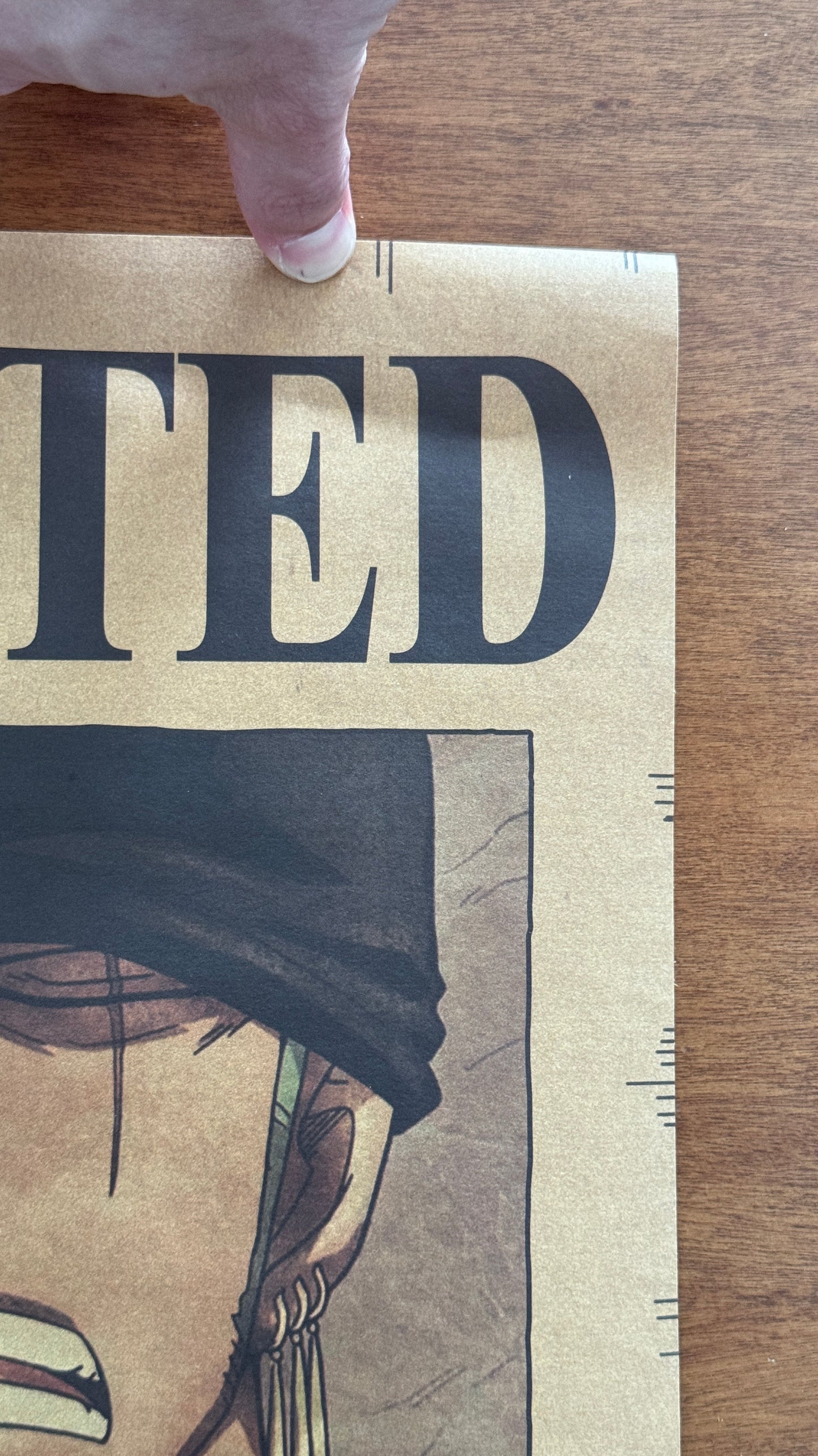 (Mirai Outlet) Poster One Piece - Zoro (New)  Wanted