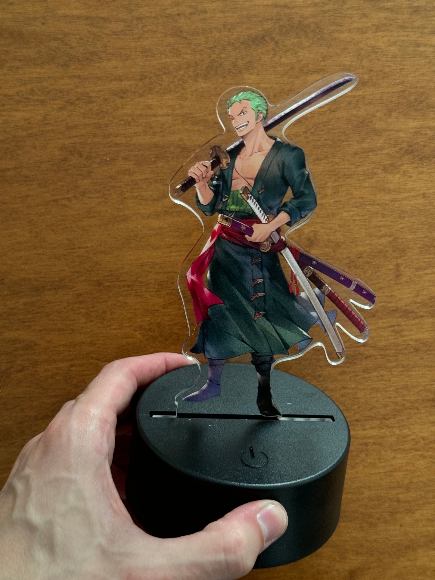 (Mirai Outlet) Lampada 3D a Figura – Zoro | Prezzo Ribassato