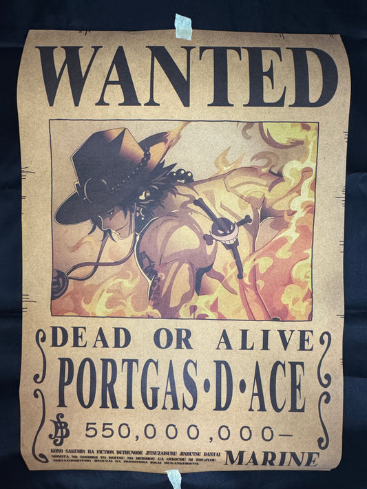 (Mirai Express) Poster One Piece - Ace | Wanted