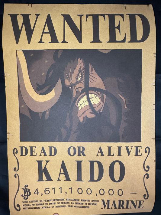 (Mirai Outlet) Poster One Piece - Kaido | Wanted