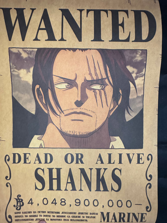 (Mirai Outlet) Poster One Piece - Shanks | Wanted