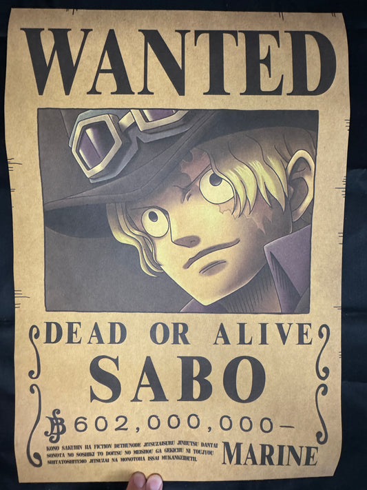 (Mirai Outlet) Poster One Piece - Sabo | Wanted