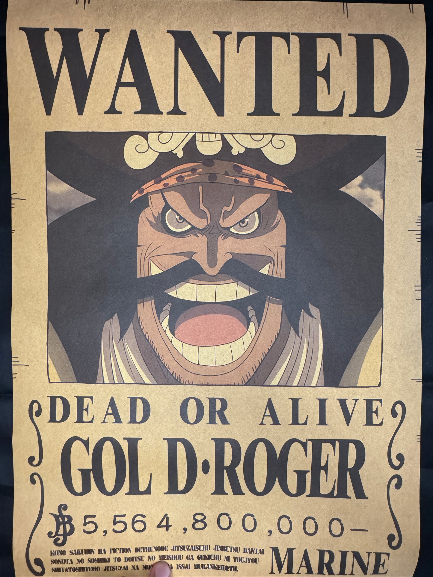 (Mirai Outlet) Poster One Piece -Gol D. Roger | Wanted