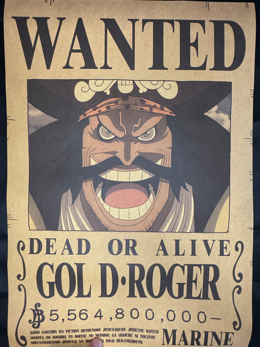 (Mirai Outlet) Poster One Piece -Gol D. Roger | Wanted