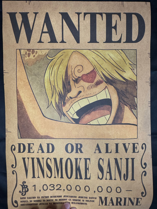 (Mirai Express) Poster One Piece - Sanji (New) | Wanted