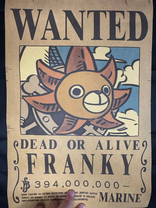 (Mirai Outlet) Poster One Piece - Franky (New) Wanted