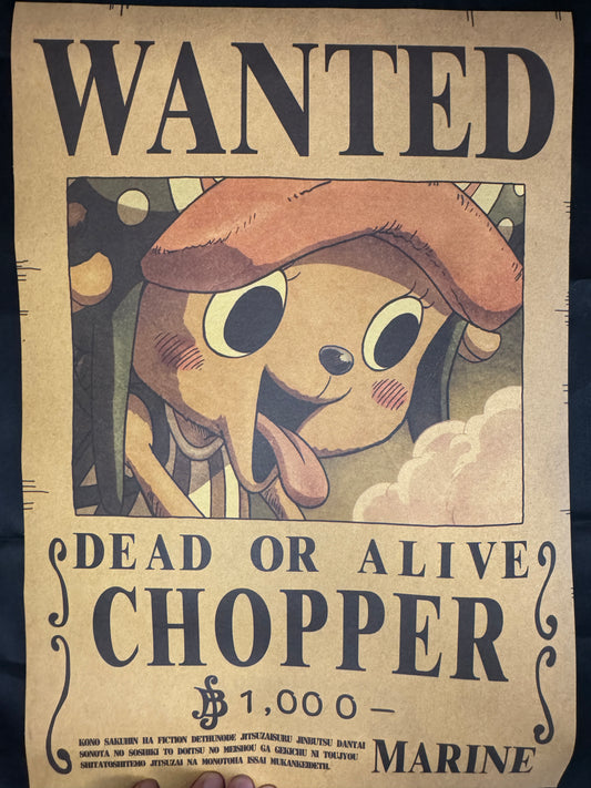 (Mirai Outlet) Poster One Piece -Chopper (New) | Wanted