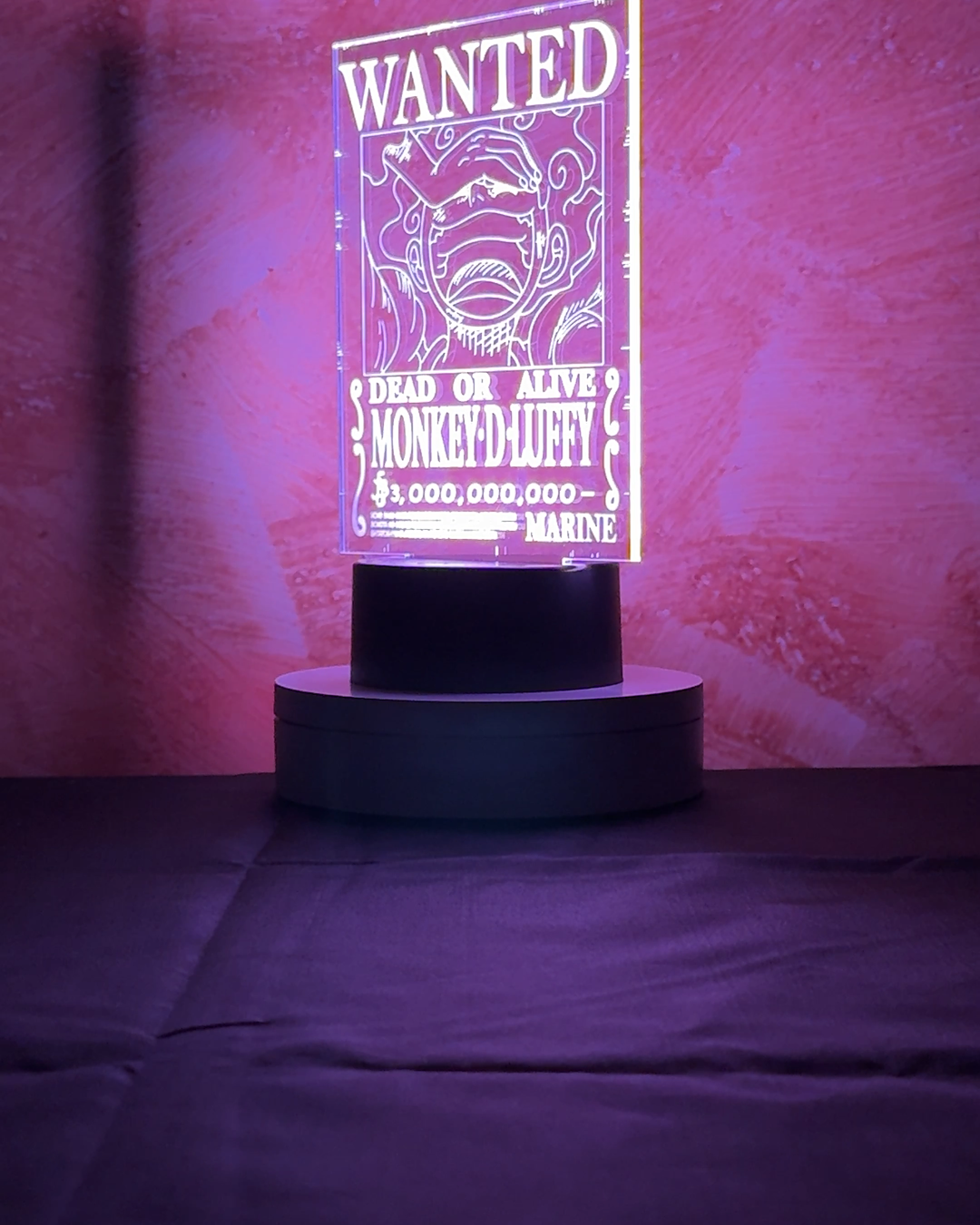 (Mirai Outlet) Lampada 3D LED – Taglia Luffy 3 Miliardi (One Piece